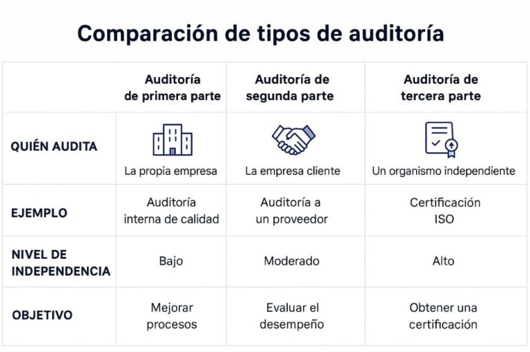 Comparativa de auditorias