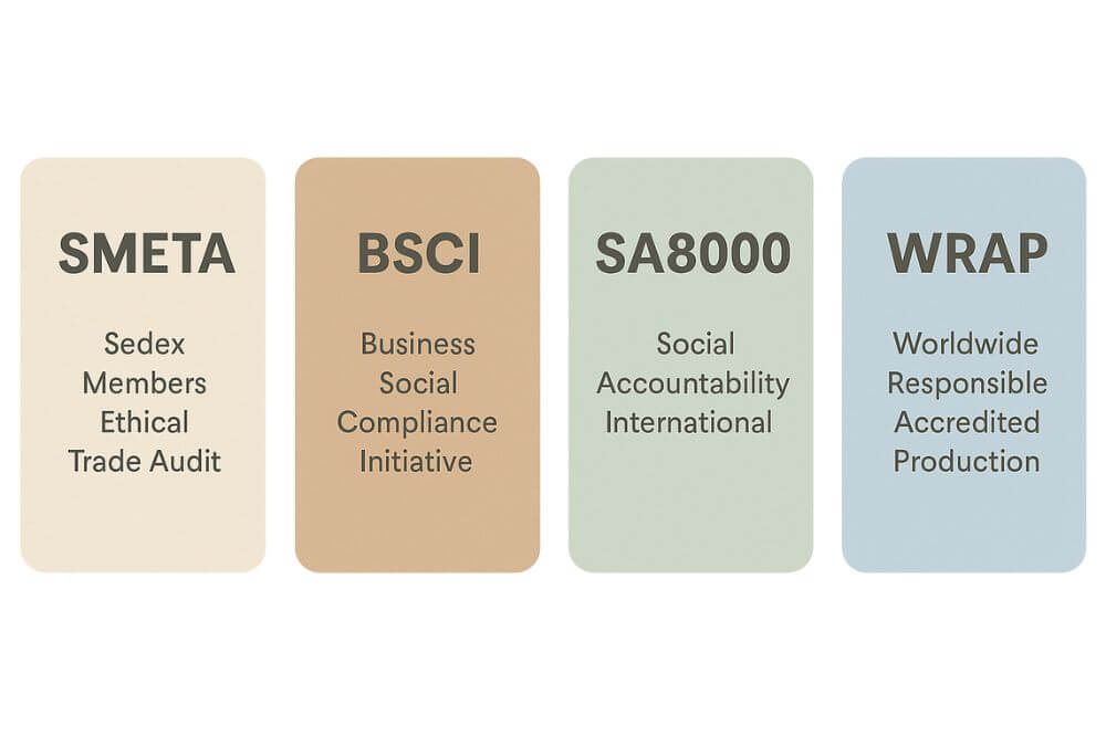 Comparativa SMETA con otras auditorías sociales​