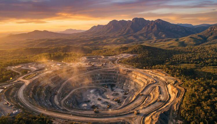 contraste de la industria vs naturaleza huella de carbon